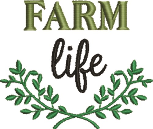 Farm Life 1 Machine Embroidery Design