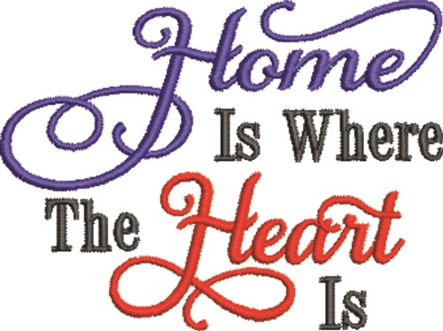 Home & Heart Machine Embroidery Design