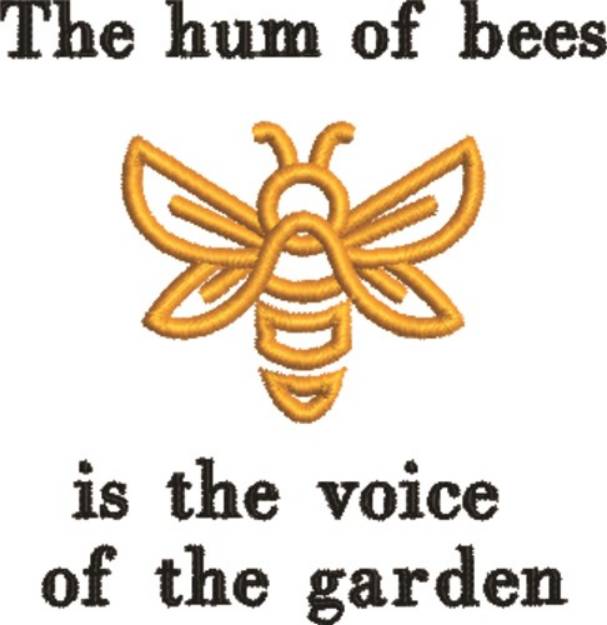 Picture of Hum Of Bees Machine Embroidery Design
