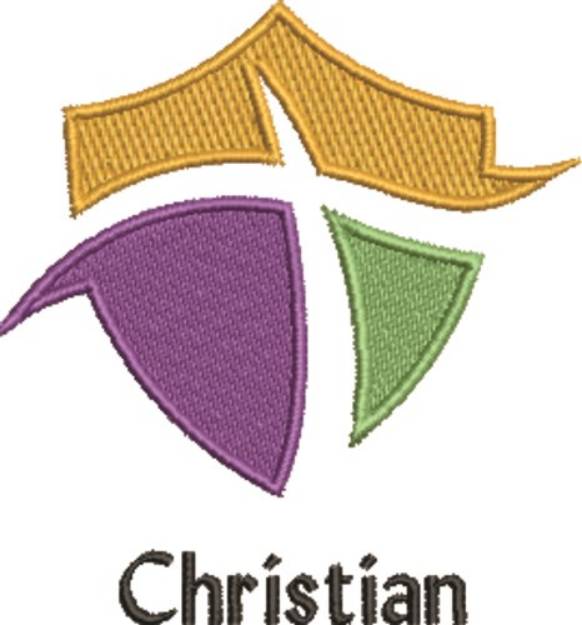 Picture of Christian Shield Machine Embroidery Design