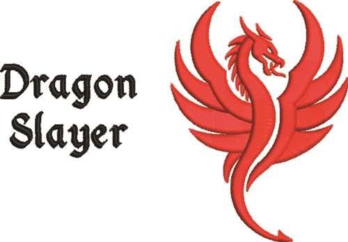 Dragon Slayer Machine Embroidery Design