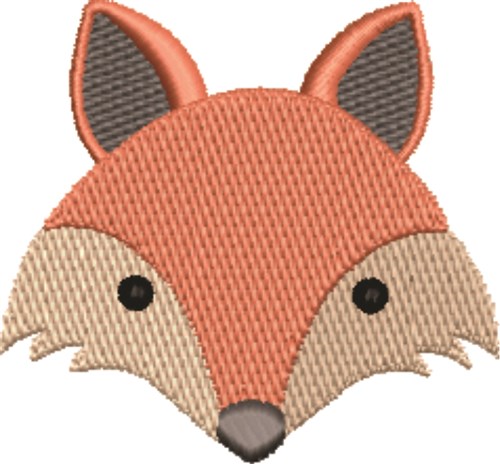 Fox Head Machine Embroidery Design