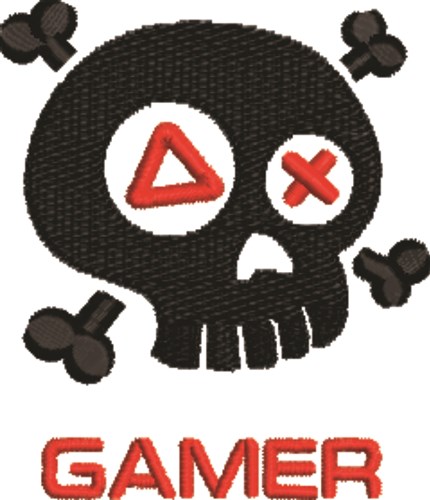 Gamer Machine Embroidery Design