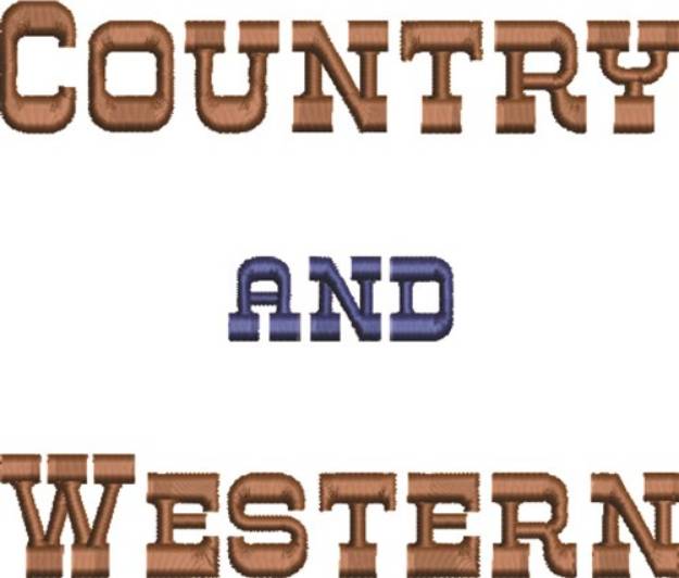 Picture of Country & Western Machine Embroidery Design