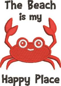 Picture of Beach Crab Machine Embroidery Design