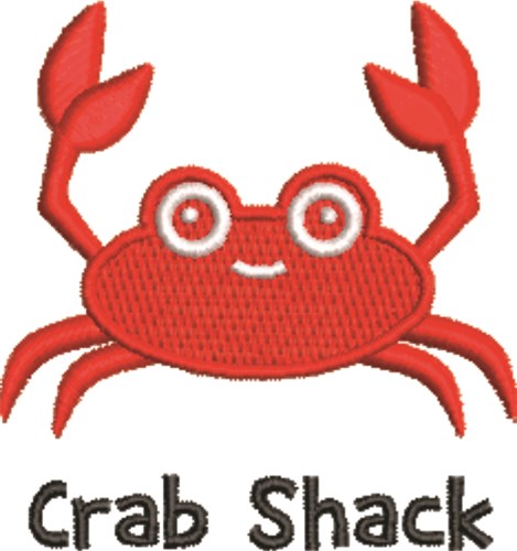 Crab Shack Machine Embroidery Design