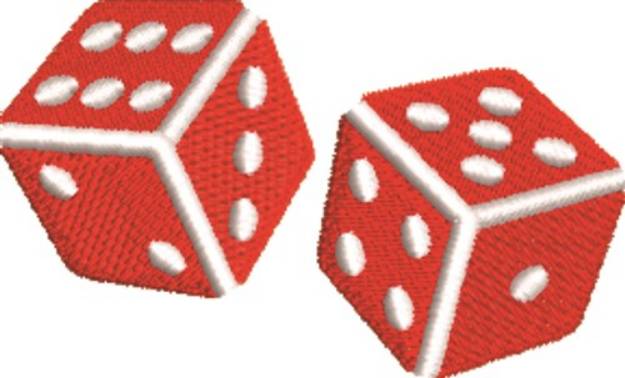 Picture of Gambling Dice Machine Embroidery Design