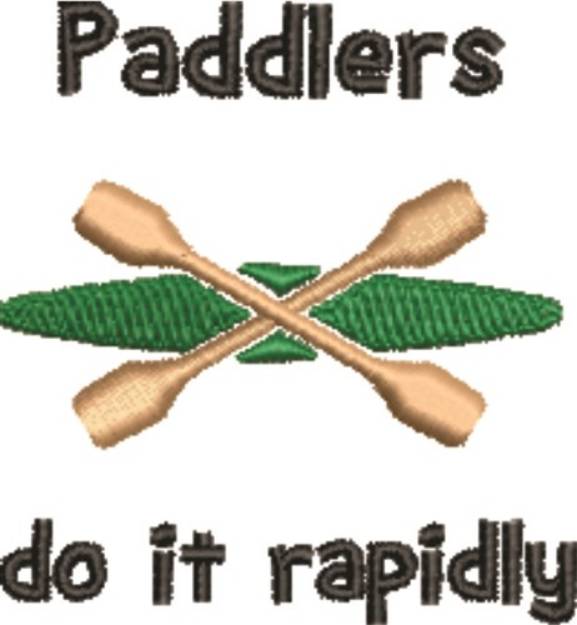 Picture of Paddlers Machine Embroidery Design