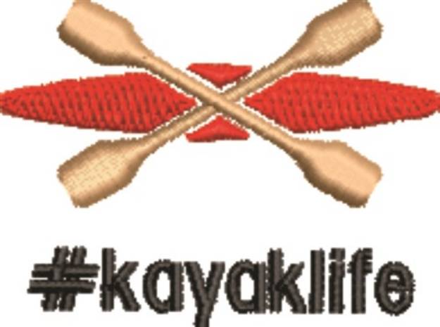 Picture of #kayaklife Machine Embroidery Design
