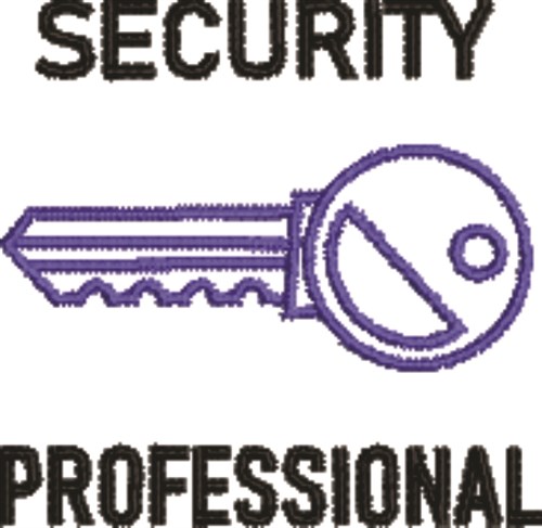 Security Professional Machine Embroidery Design