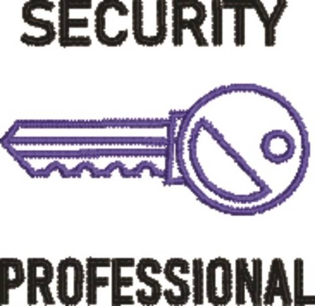 Picture of Security Professional Machine Embroidery Design