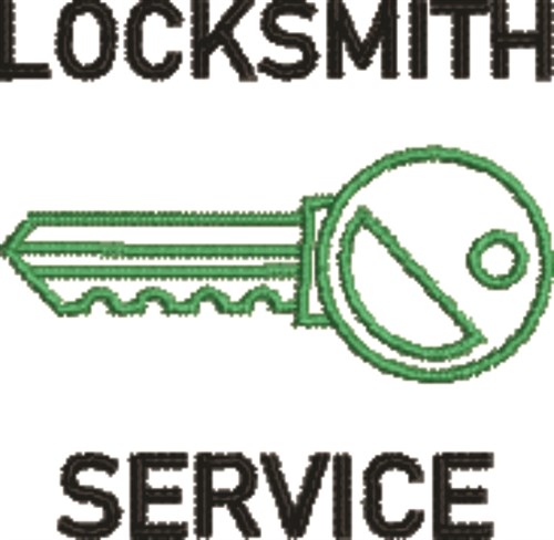 Locksmith Service Machine Embroidery Design