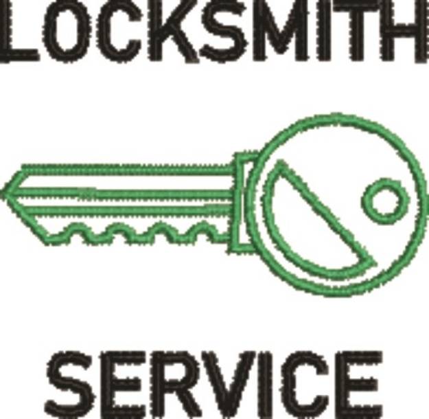 Picture of Locksmith Service Machine Embroidery Design