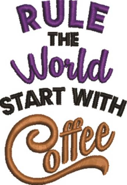 Picture of Start With Coffee Machine Embroidery Design