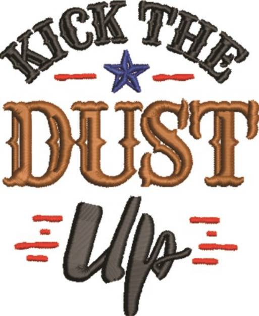 Picture of Kick The Dust Up Machine Embroidery Design