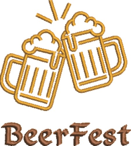 Beerfest Machine Embroidery Design