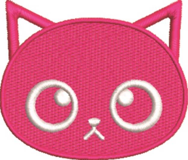 Picture of Kawaii Kitten Head Machine Embroidery Design