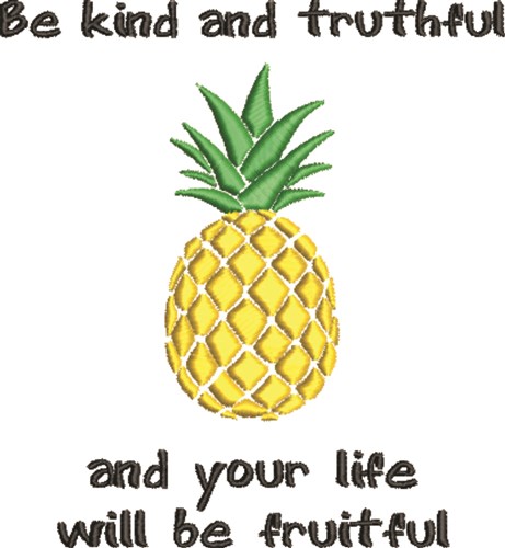 Life Will Be Fruitful Machine Embroidery Design