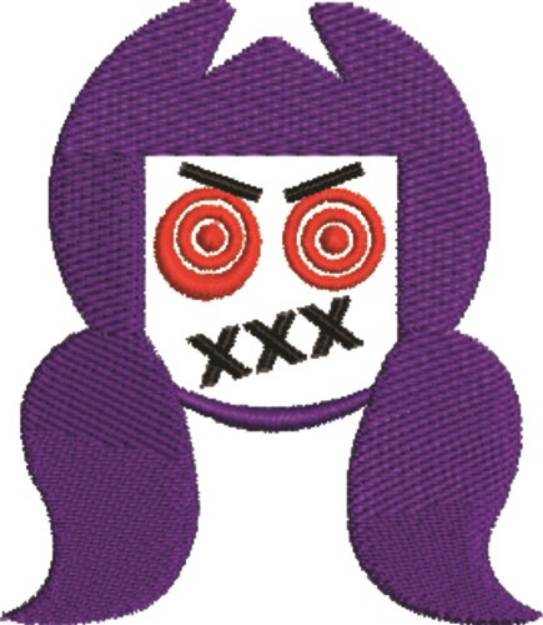 Picture of Roller Derby Girl Machine Embroidery Design