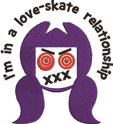 A Love-Skate Relationship Machine Embroidery Design