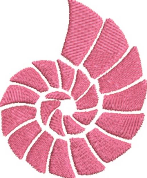 Picture of Nautilus Seashell Machine Embroidery Design