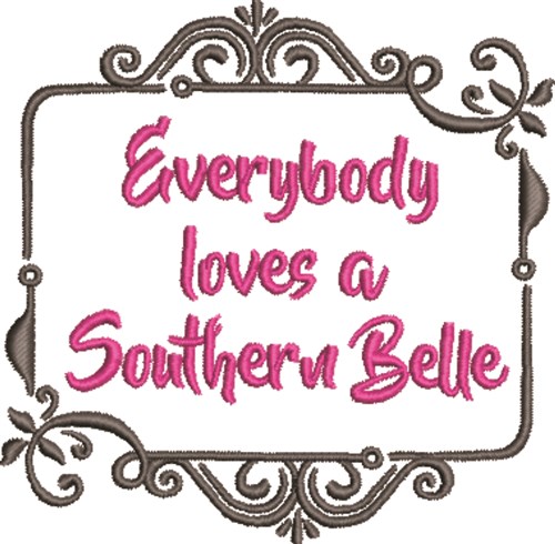 Love A Southern Belle Machine Embroidery Design