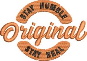 Picture of Stay Humble Machine Embroidery Design