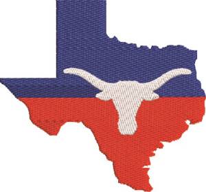 Picture of Texas Longhorn Machine Embroidery Design