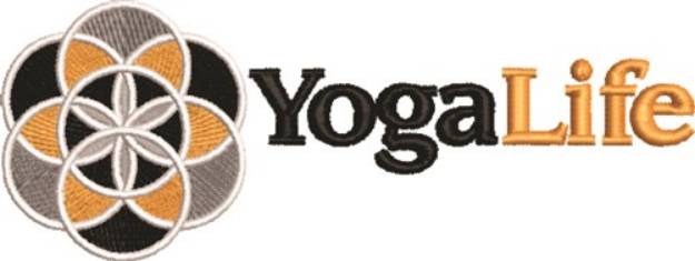 Picture of Yoga Life Machine Embroidery Design