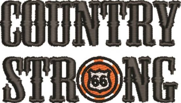 Picture of Country Strong Machine Embroidery Design