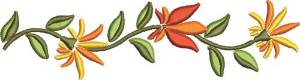 Picture of Flower Border Machine Embroidery Design