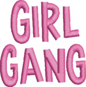 Picture of Girl Gang Machine Embroidery Design