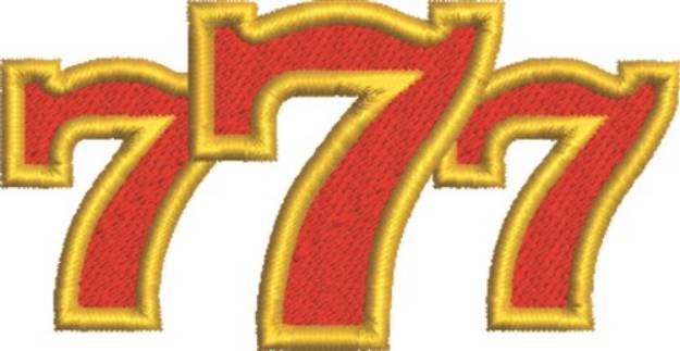 Picture of Lucky 7s Machine Embroidery Design