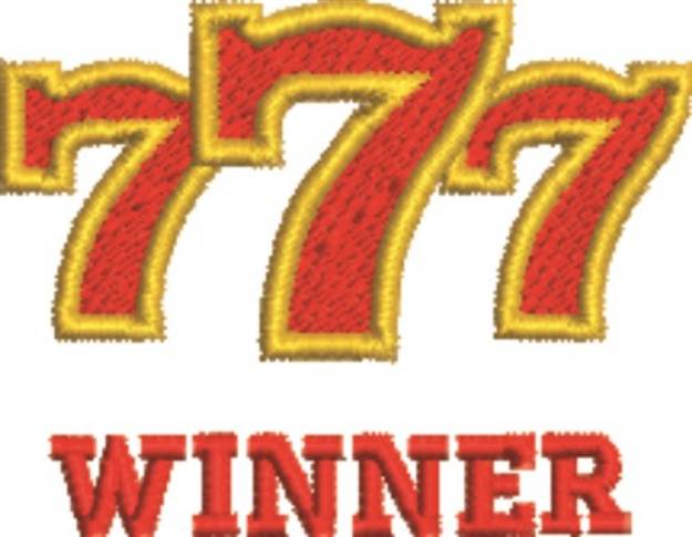 Picture of Lucky 7s Winner Machine Embroidery Design