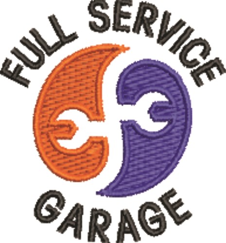 Full Service Garage Machine Embroidery Design