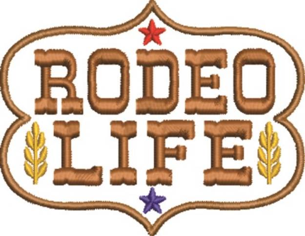 Picture of Rodeo Life Machine Embroidery Design