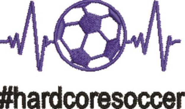 Picture of Hard Core Soccer Machine Embroidery Design
