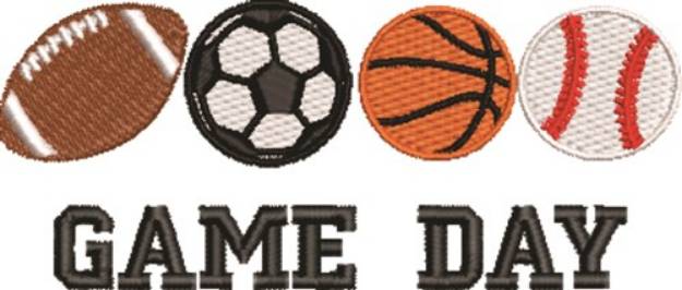 Picture of Game Day Machine Embroidery Design