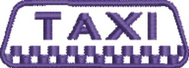 Picture of Taxi Machine Embroidery Design