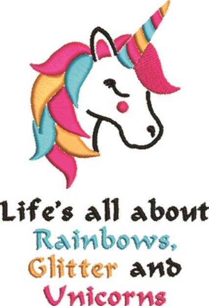 Picture of All About Unicorns Machine Embroidery Design