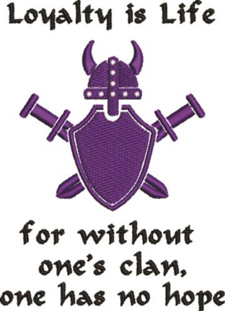 Picture of Viking Loyalty Machine Embroidery Design