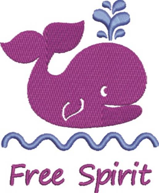 Picture of Free Spirit Whale Machine Embroidery Design