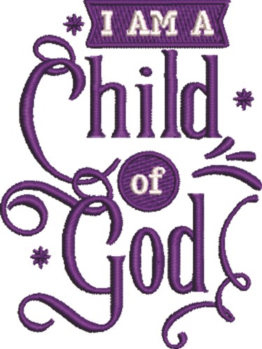 Child of God Machine Embroidery Design
