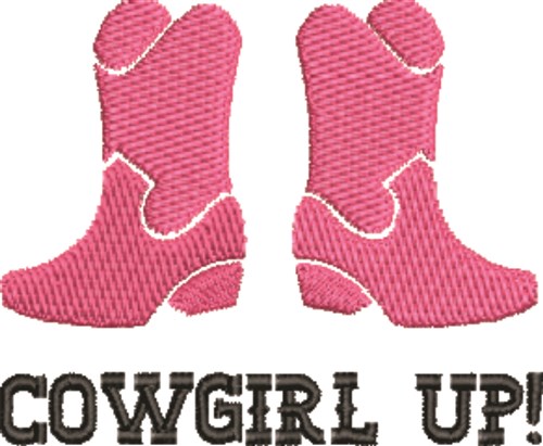 Cowgirl Up! Machine Embroidery Design