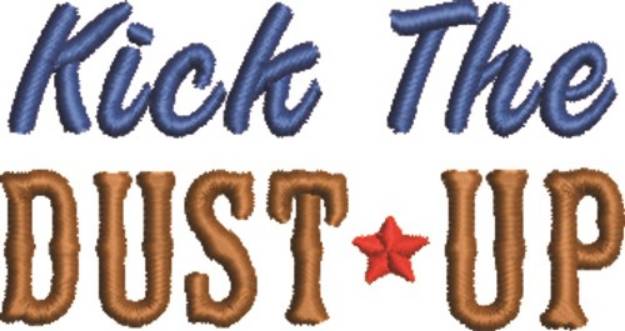 Picture of Kick The Dust Up Machine Embroidery Design