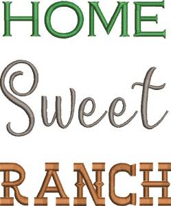 Picture of Home Sweet Ranch Machine Embroidery Design