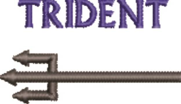 Picture of Trident Machine Embroidery Design