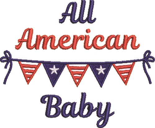 All American Baby Machine Embroidery Design