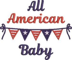 Picture of All American Baby Machine Embroidery Design