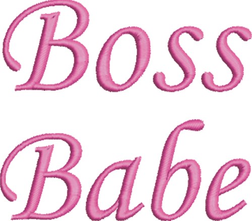 Boss Babe Machine Embroidery Design